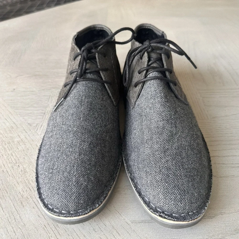 Kenneth Cole Reaction Desert Sun Mens 9 Gray Suede Chukka Boots Preppy‎ Office